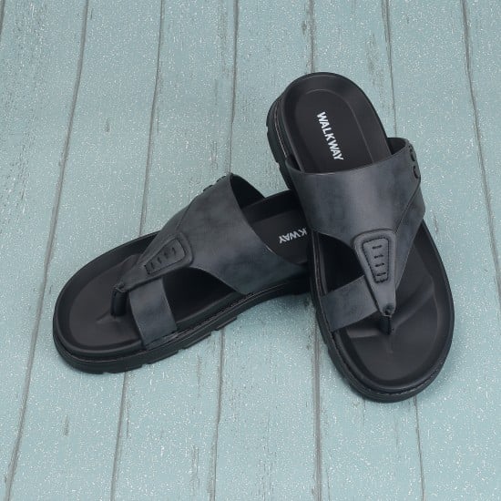 Men Black Casual Slippers
