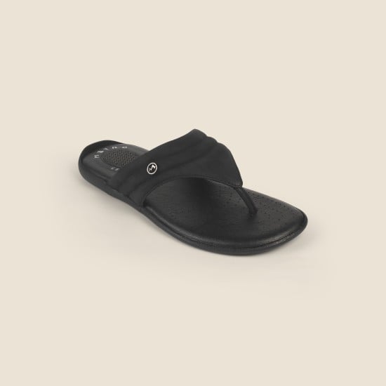 Men Black Casual Slippers