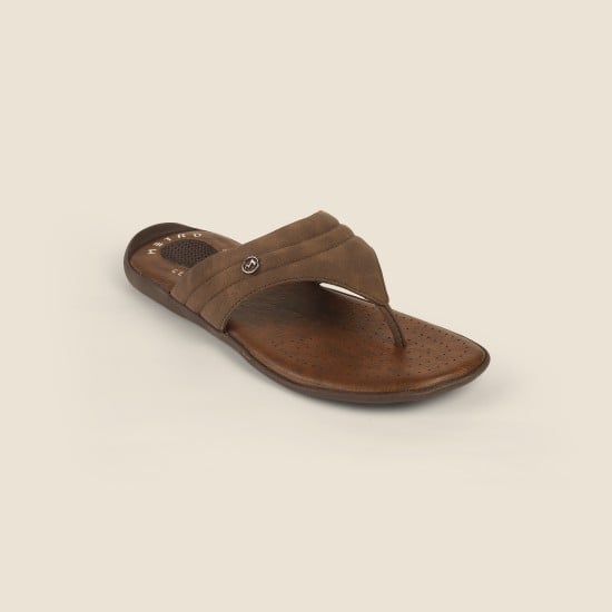 Men Brown Casual Slippers