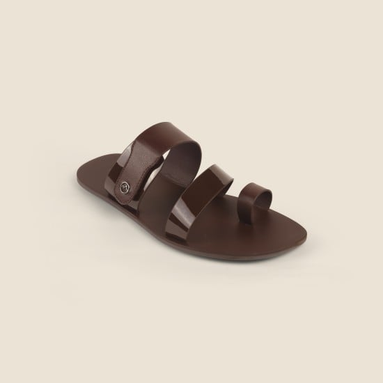 Men Brown Casual Slippers