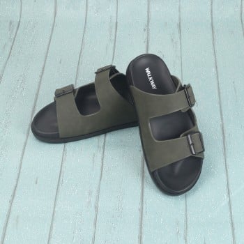 Walkway Men Green Casual Slippers(SKU: 16-1194-21-40)