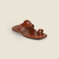 Men Tan Ethnic Kolhapuris