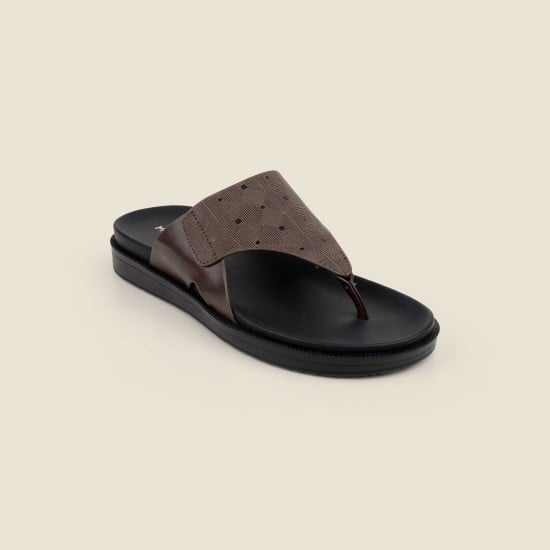 Men Brown Casual Slippers