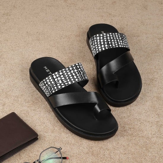 Men White Casual Slippers