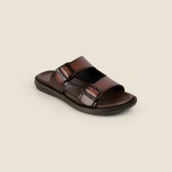 Men Brown Casual Slippers