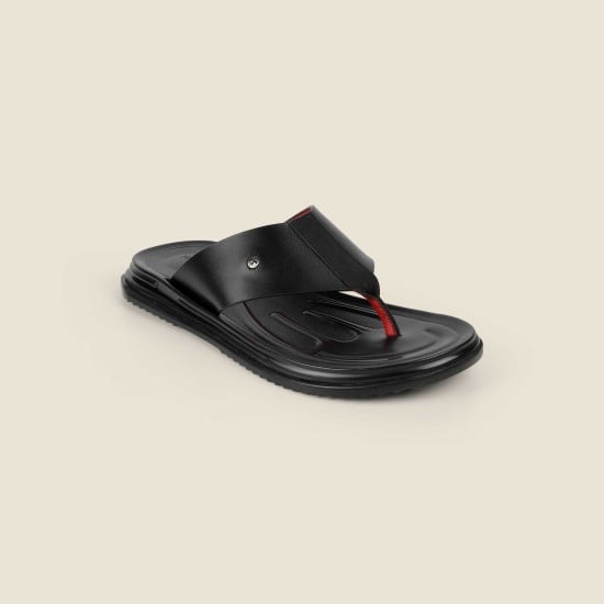 Men Black Casual Slippers