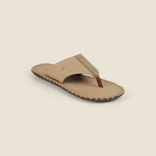 Men Beige Casual Slippers