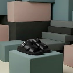Men Black Casual Slippers