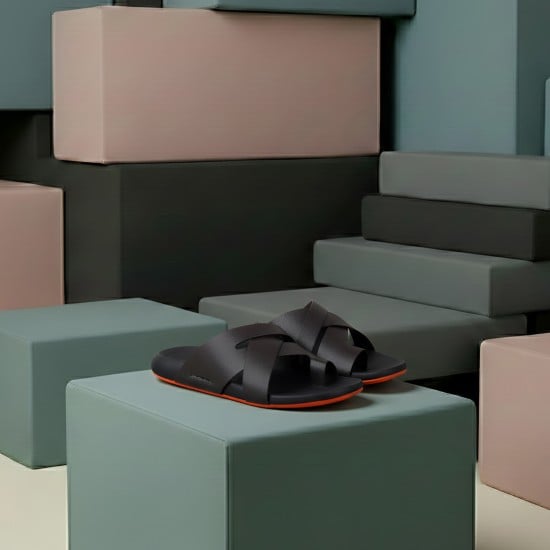 Men Brown Casual Slippers