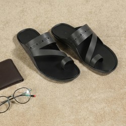 Men Grey Casual Slippers