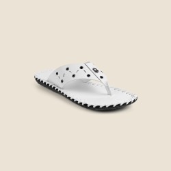 Men White Casual Slippers
