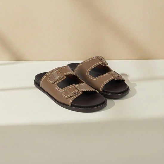 Men Beige Casual Slippers