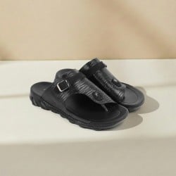 Men Black Casual Slippers