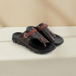 Men Brown Casual Slippers