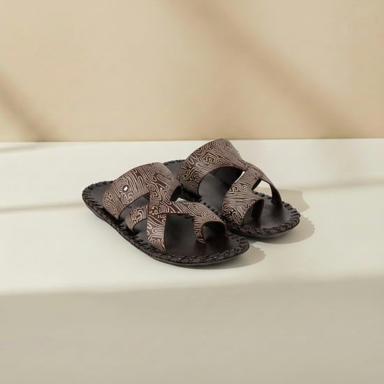 Men Beige Casual Slippers