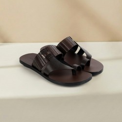 Men Brown Casual Slippers
