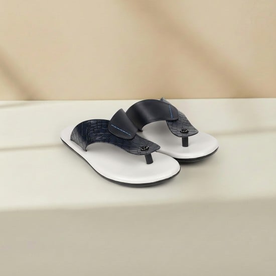 Men White Casual Slippers