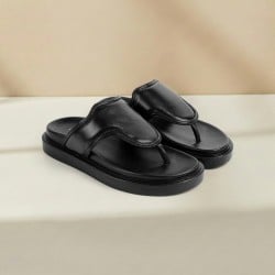 Men Black Casual Slippers