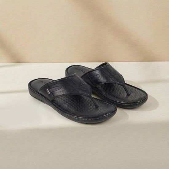Men Black Casual Slippers