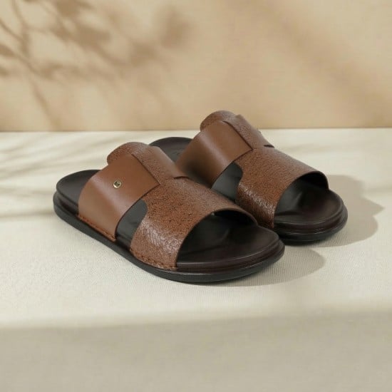 Men Tan Casual Slippers