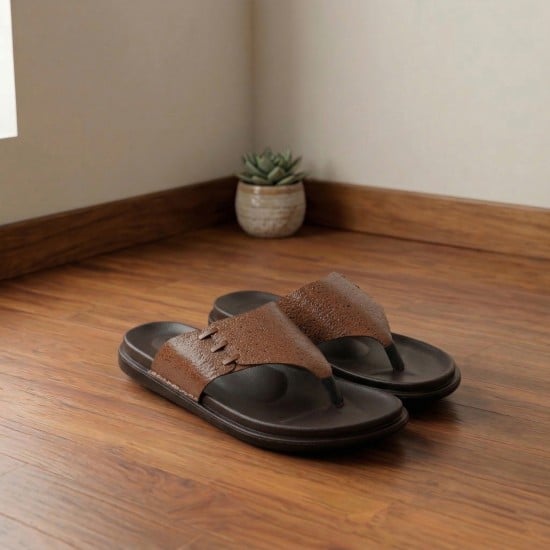Men Tan Casual Slippers