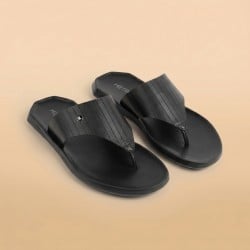 Men Black Casual Slippers