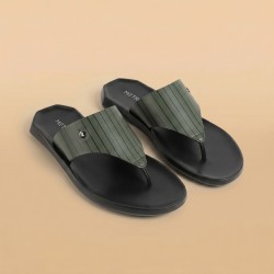 Men Green Casual Slippers
