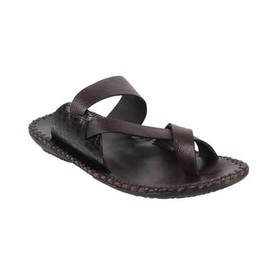 Metro Brown Casual Chappals