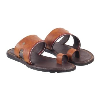Walkway Men Tan Casual Slippers(SKU: 16-163-23-41)