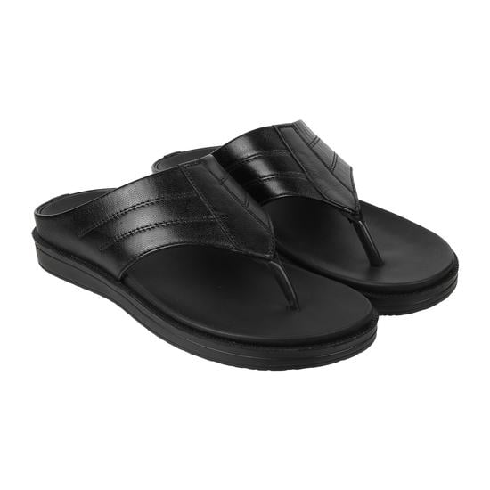 Men Black Casual Slippers