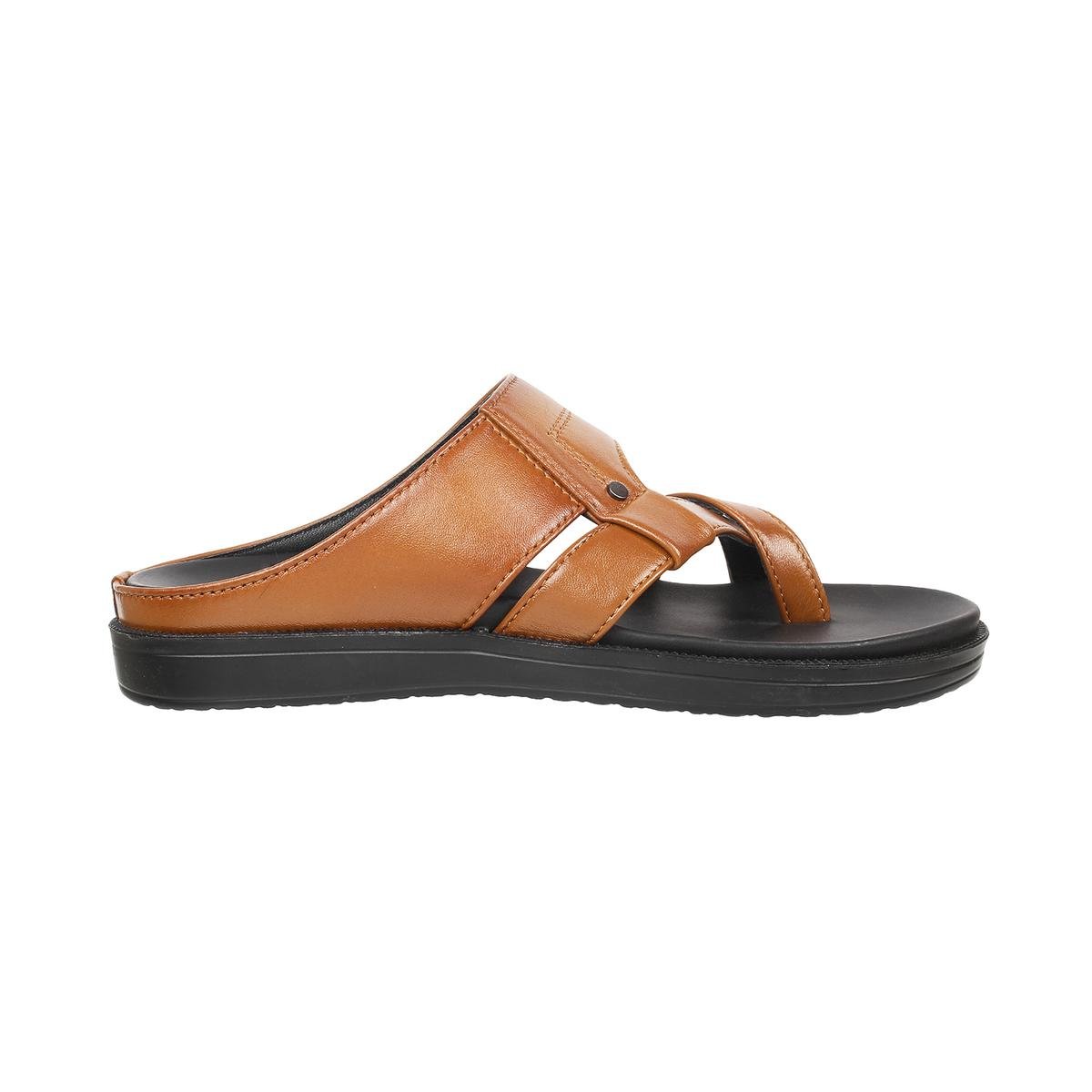 Buy Men Tan Casual Slippers Online | SKU: 16-194-23-40-Metro Shoes