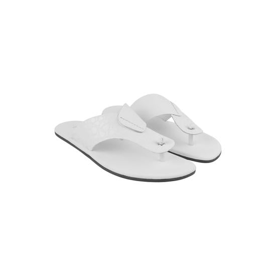 Men White Casual Slippers