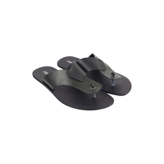 Men Black Casual Slippers