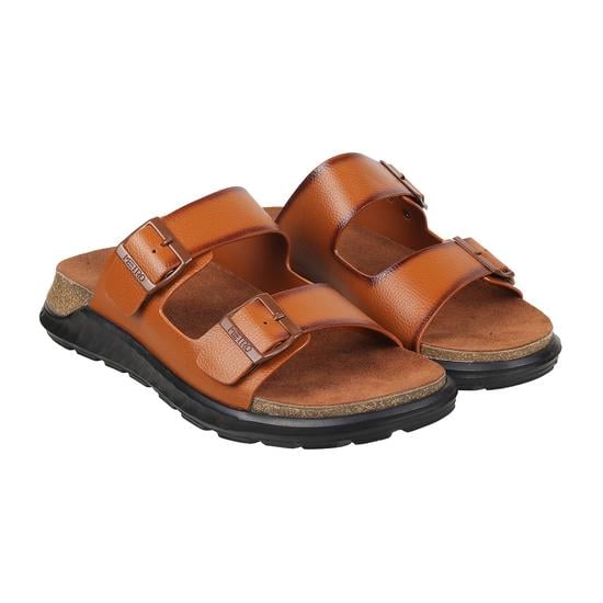 Men Tan Casual Slippers