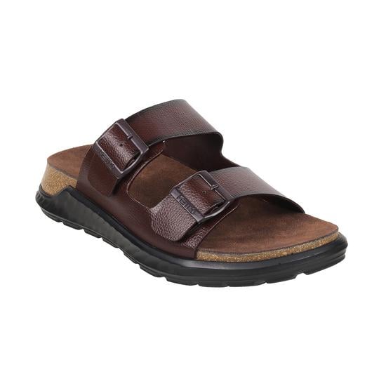 Men Brown Casual Slippers