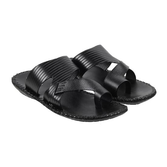 Men Black Casual Slippers