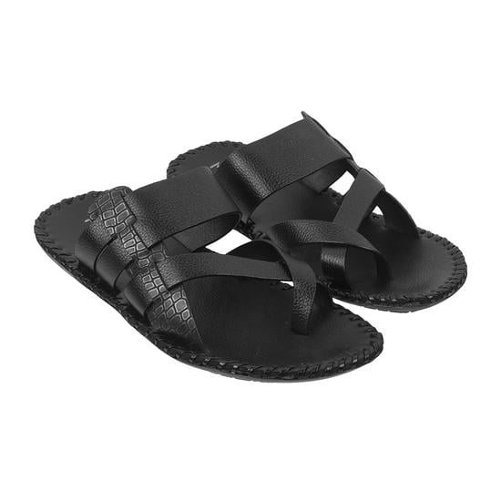 Men Black Casual Slippers