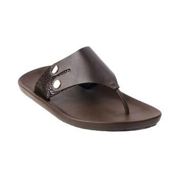 Men Brown Casual Slippers