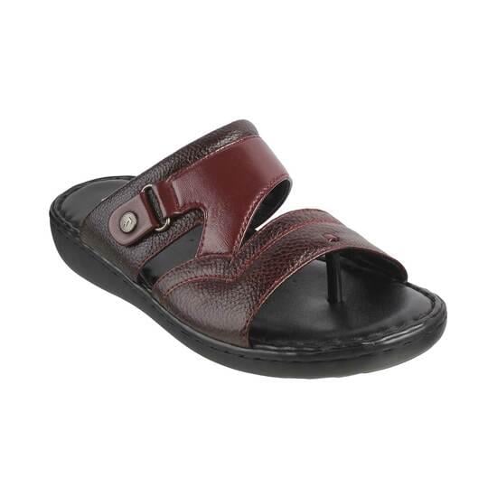 Men Maroon Casual Slippers