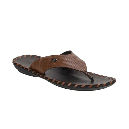Men Brown Casual Slippers