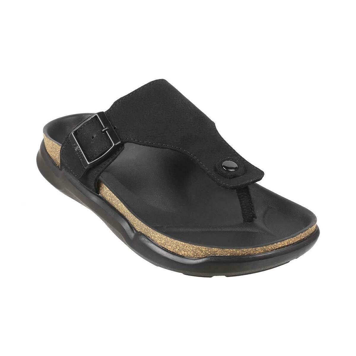 Buy Metro Women's Black T-Strap Sandals from top Brands at Best Prices  Online in India | Tata CLiQ