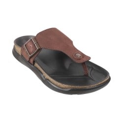 Men Brown Casual Slippers