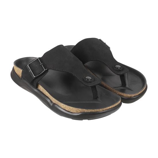 Men Black Casual Slippers