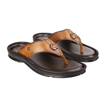 Walkway Men Tan Casual Slippers(SKU: 16-28-23-42)