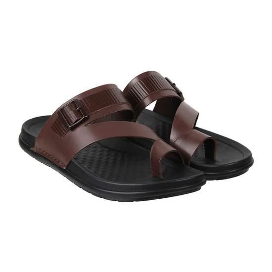 Men Brown Casual Slippers