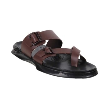 Metro Men Brown Casual Slippers(SKU: 16-286-12-41)