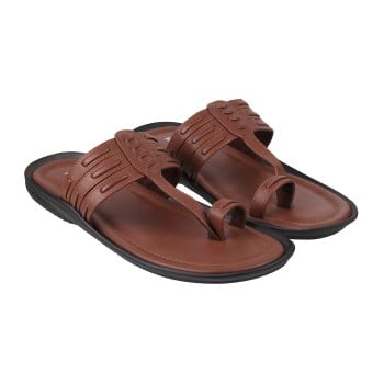 Walkway Men Tan Casual Slippers(SKU: 16-291-23-41)