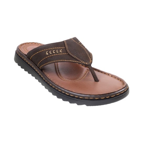 Men Brown Casual Slippers