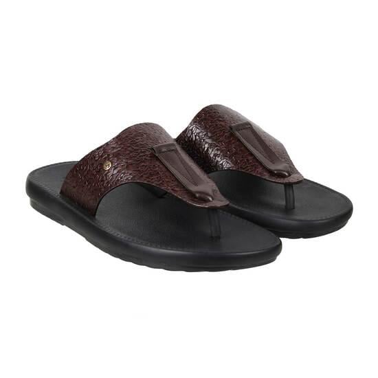 Men Brown Casual Slippers