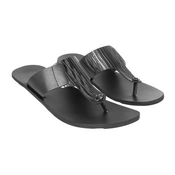 Metro Men Black Casual Slippers(SKU: 16-303-11-41)